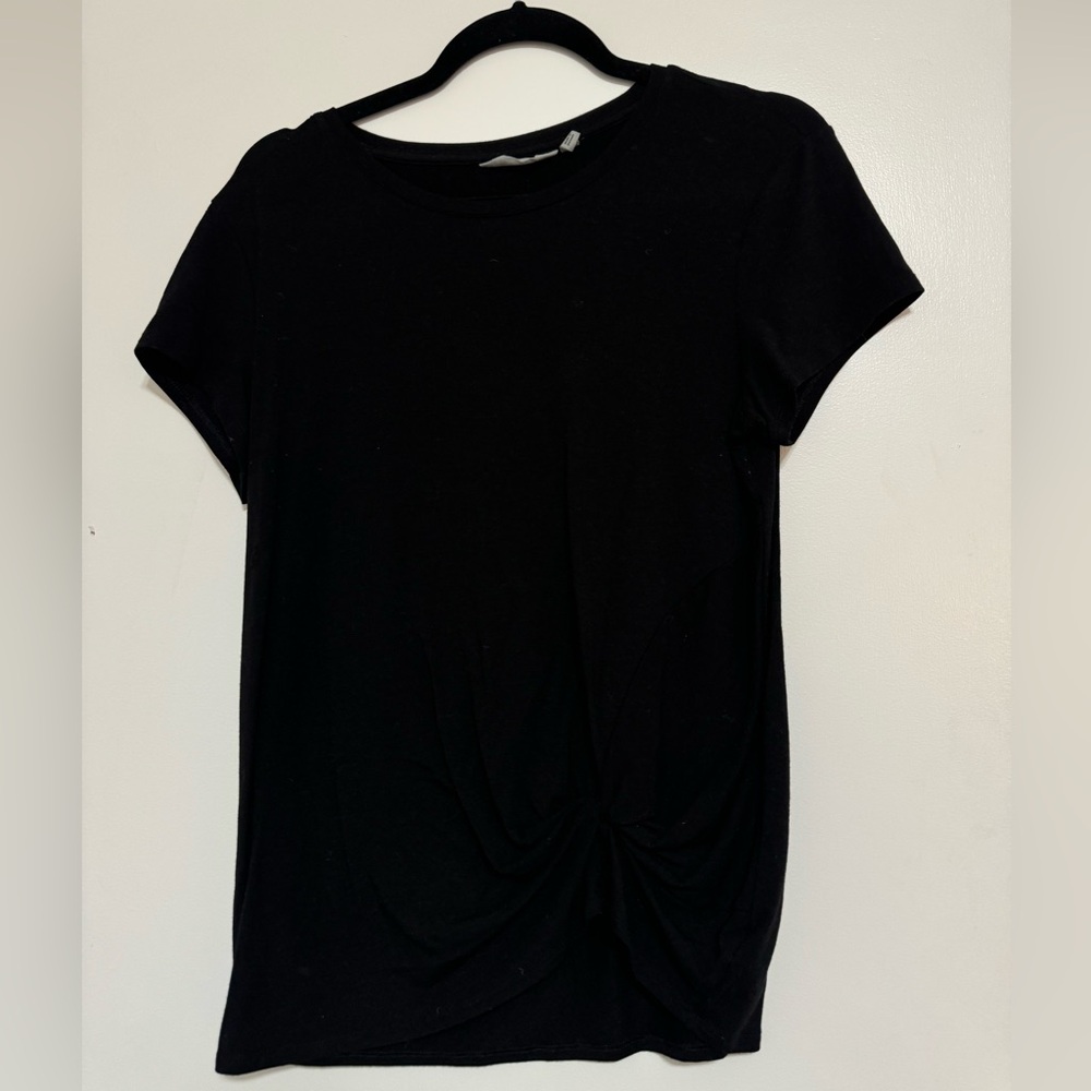 Classic Black Corner Twist Women's Top